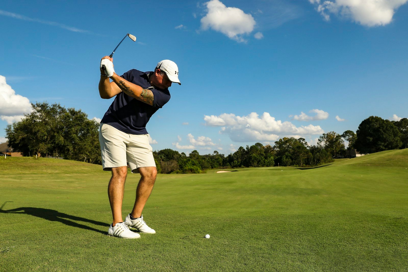 Golf ball on tee
